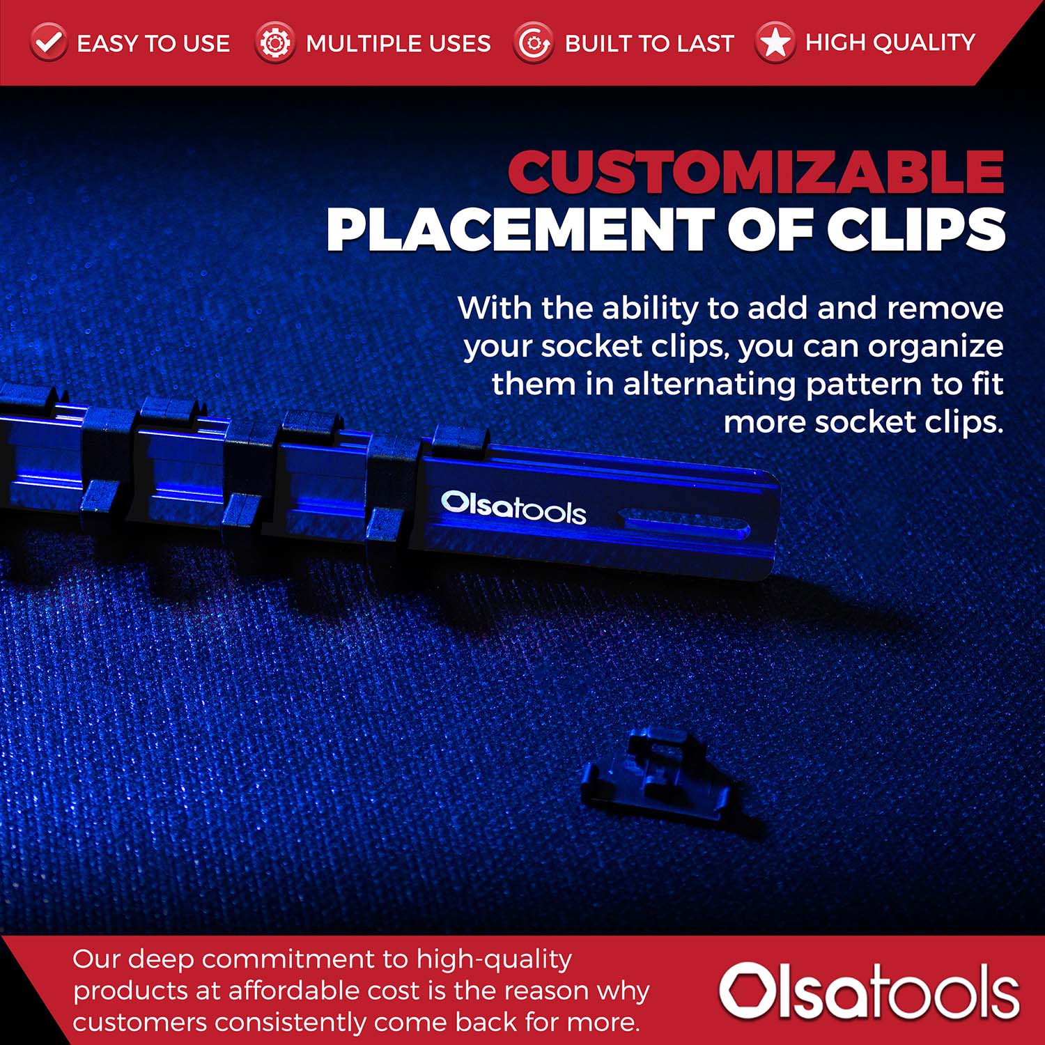 Aluminum Socket Organizer Rails with Locking End Caps - Image 50