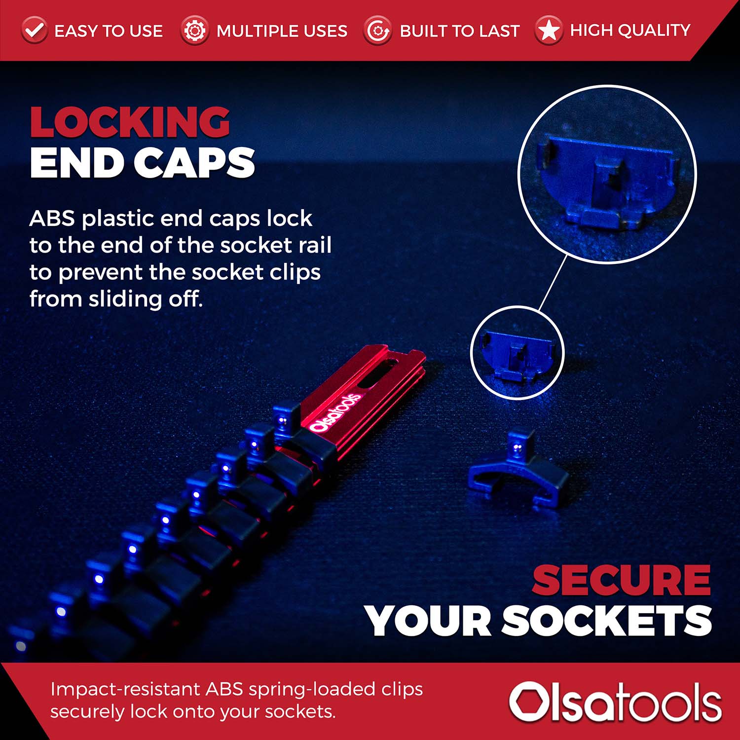 Aluminum Socket Organizer Rails with Locking End Caps - Image 53