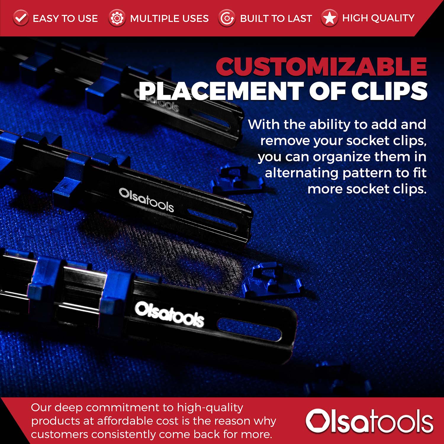 Aluminum Socket Organizer Rails with Locking End Caps - Image 70