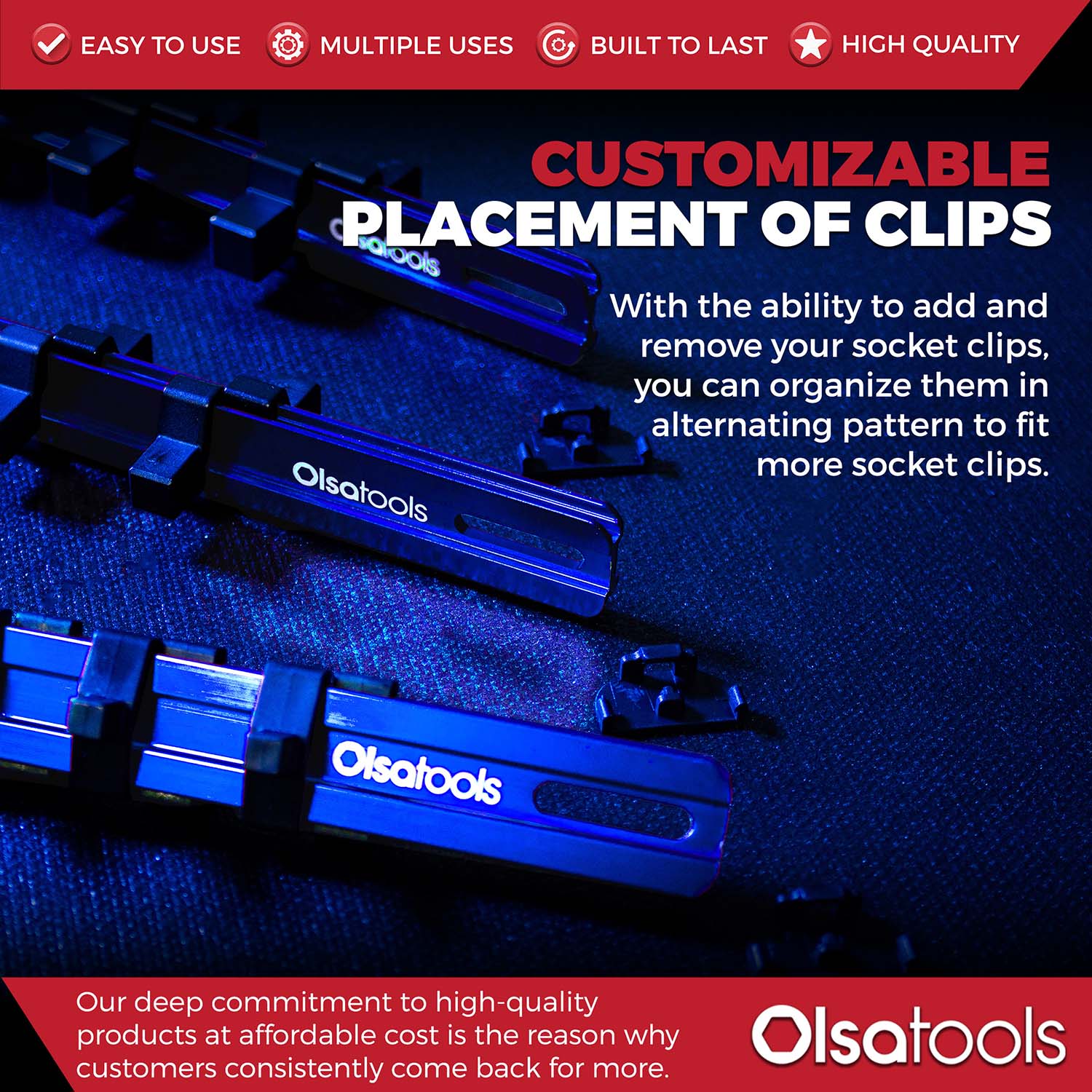 Aluminum Socket Organizer Rails with Locking End Caps - Image 74