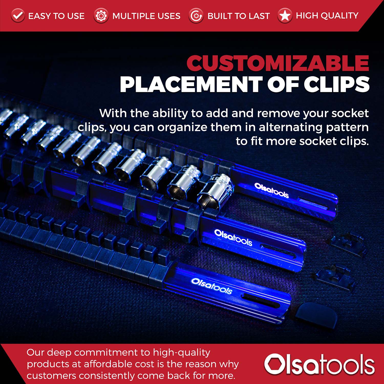Aluminum Socket Organizer Rails with Locking End Caps - Image 94