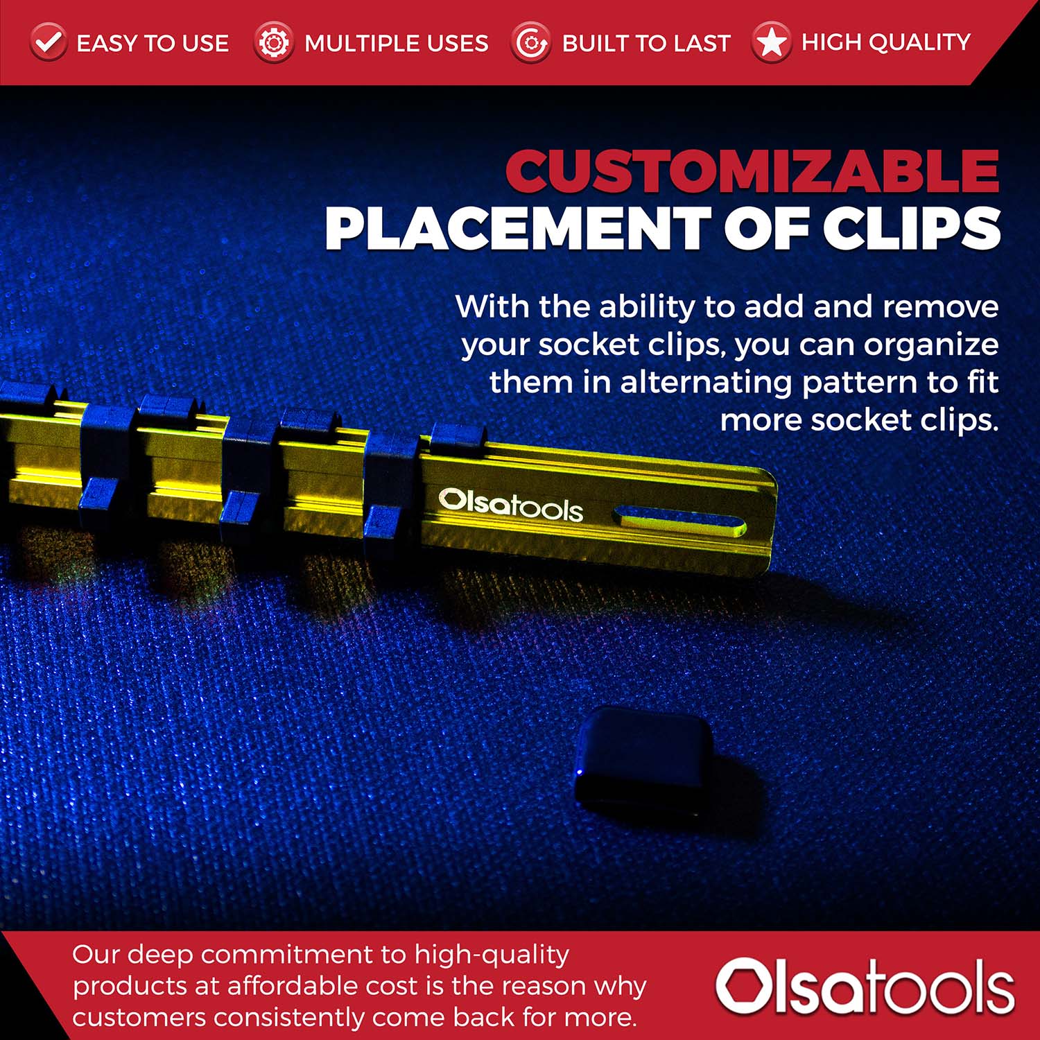 Aluminum Socket Organizer Rails With Rubber End Caps - Image 134