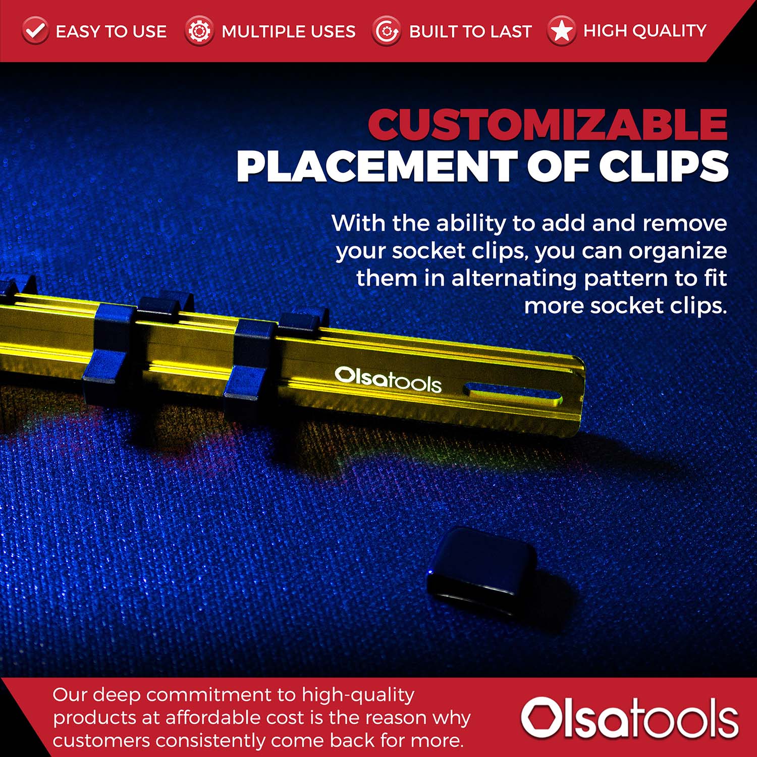 Aluminum Socket Organizer Rails With Rubber End Caps - Image 138