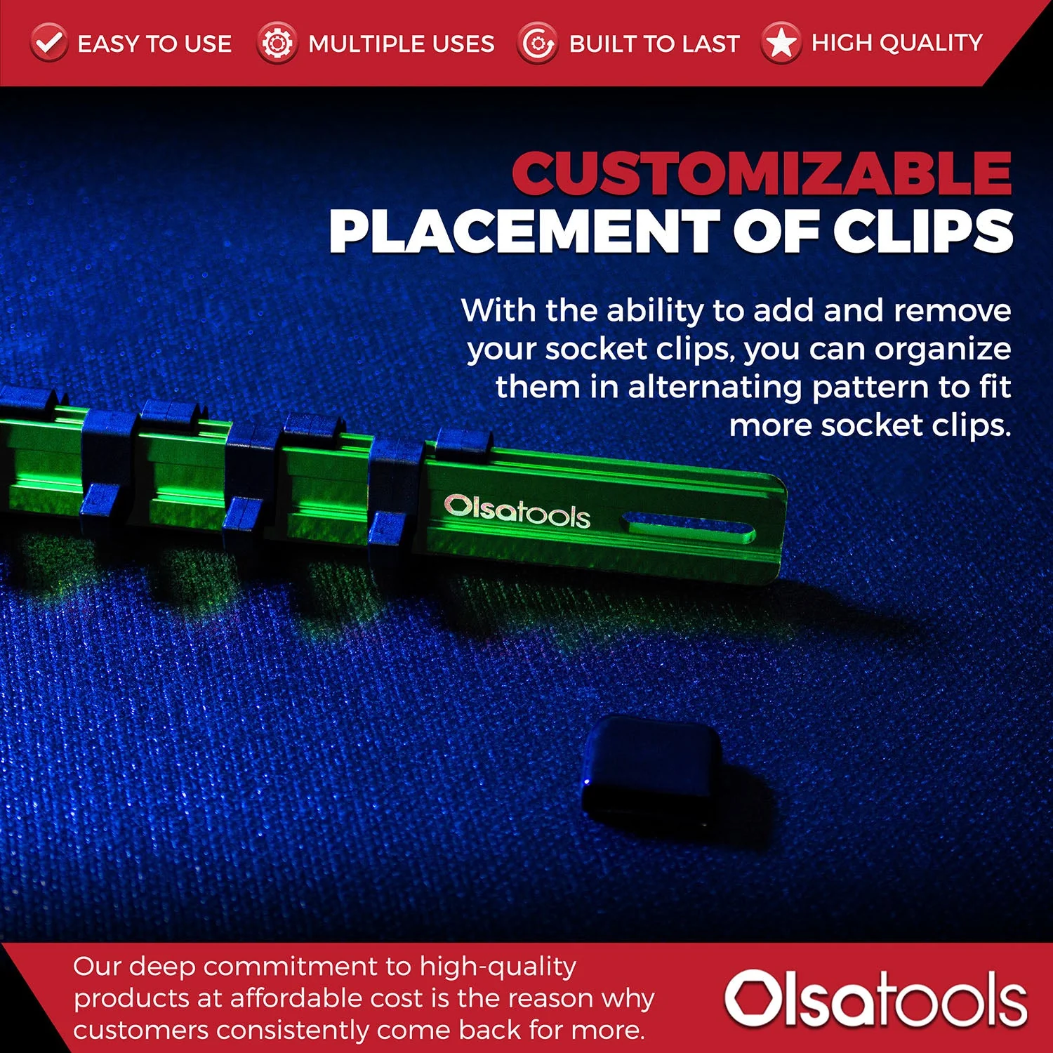 Aluminum Socket Organizer Rails With Rubber End Caps - Image 162