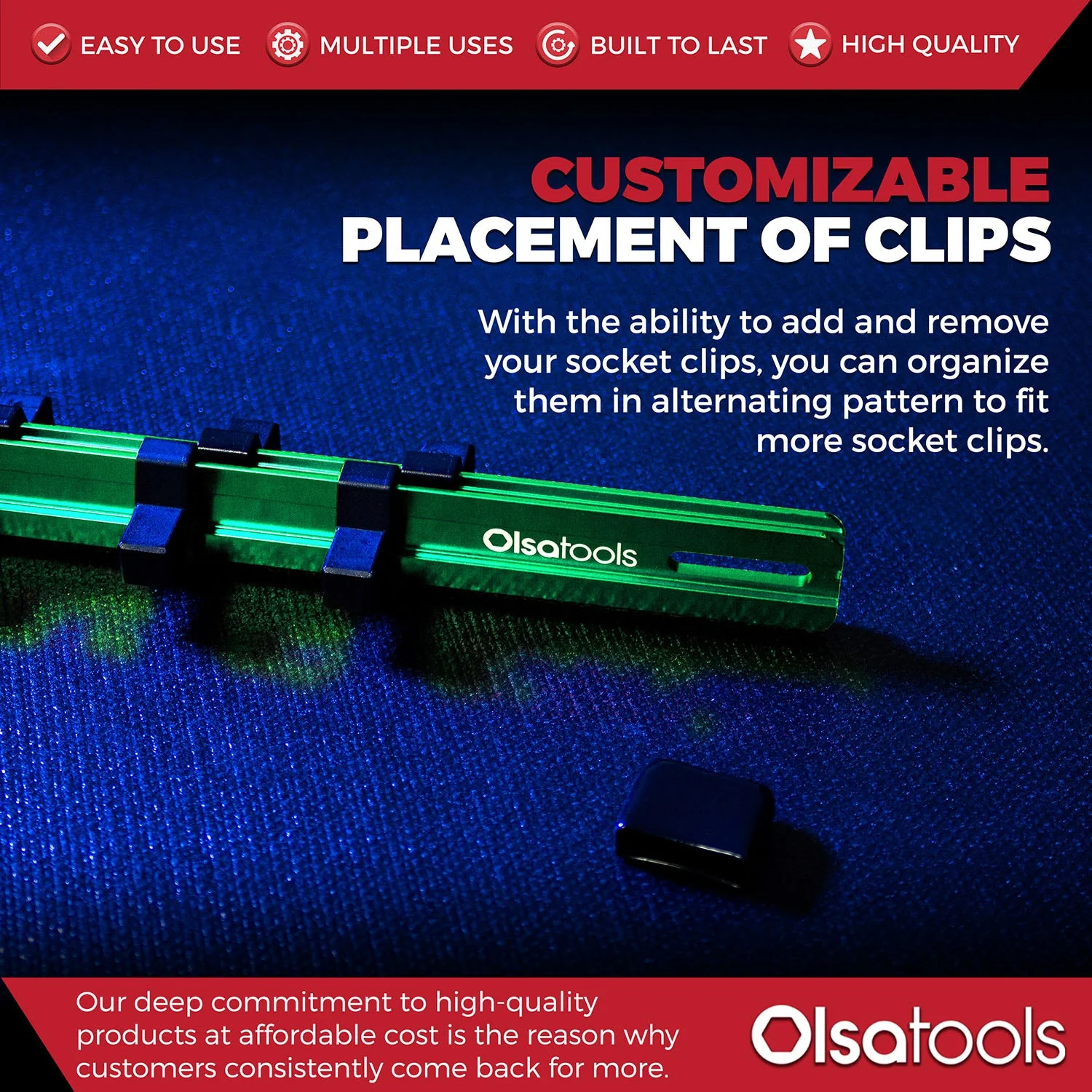 Aluminum Socket Organizer Rails With Rubber End Caps - Image 166