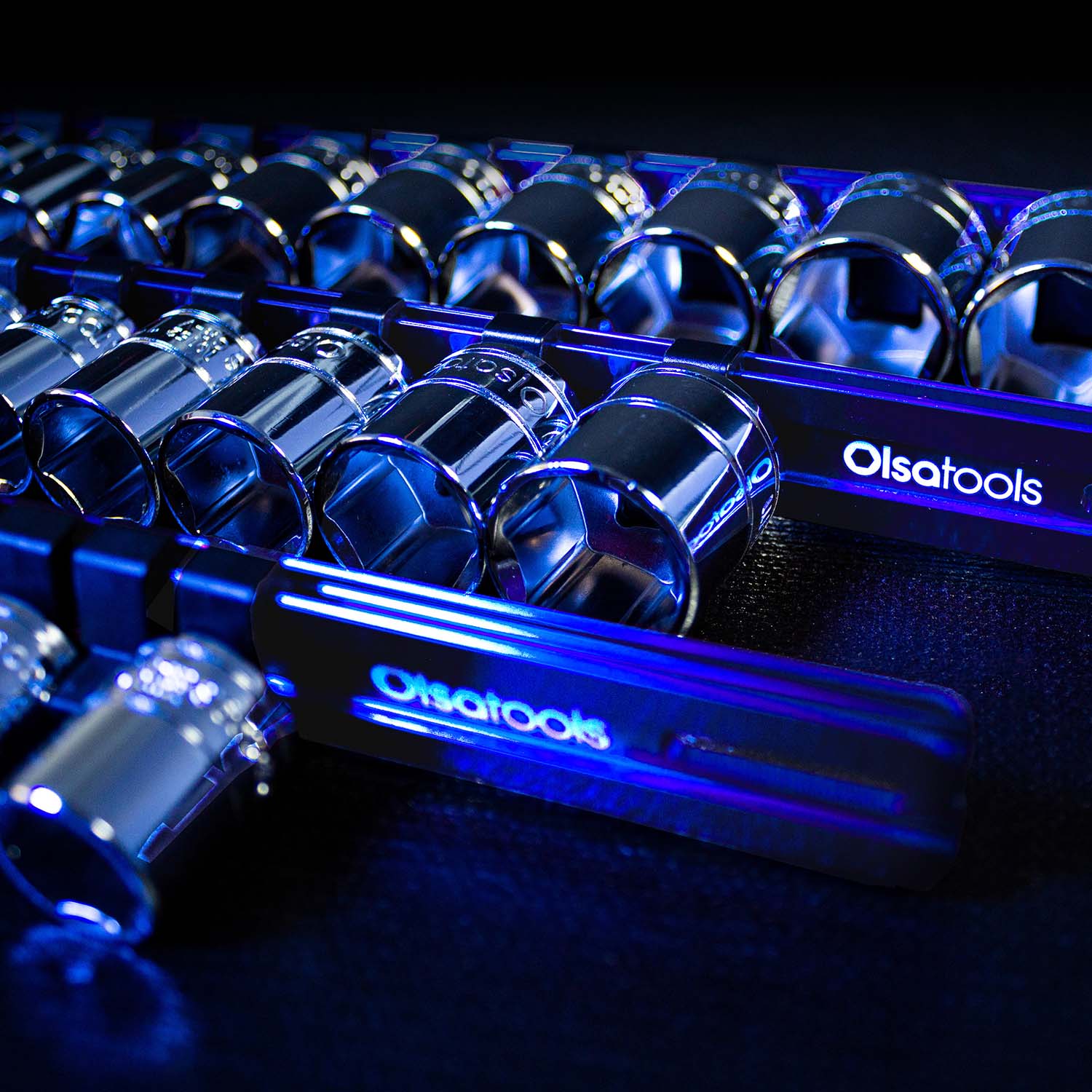 Aluminum Socket Organizer Rails With Rubber End Caps - Image 171