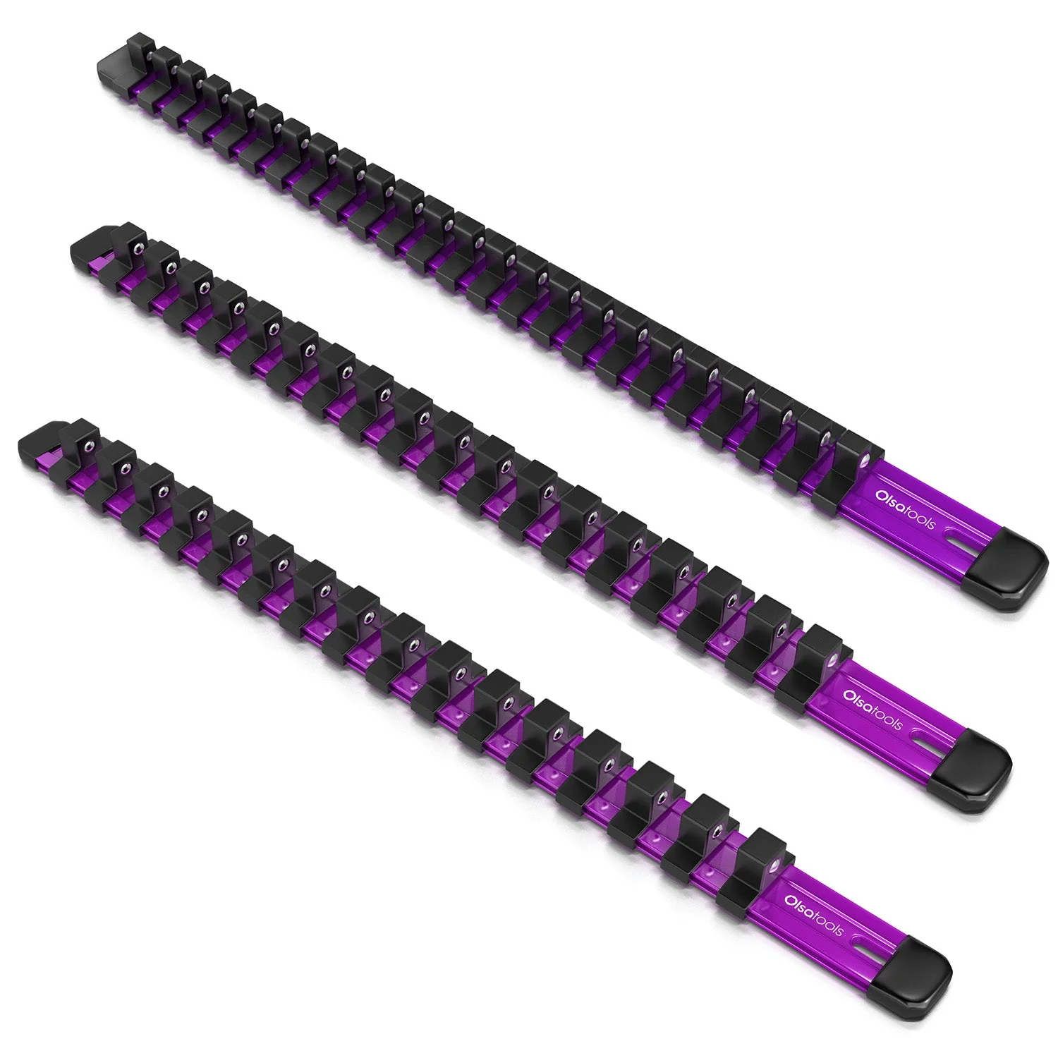Aluminum Socket Organizer Rails With Rubber End Caps - Image 26