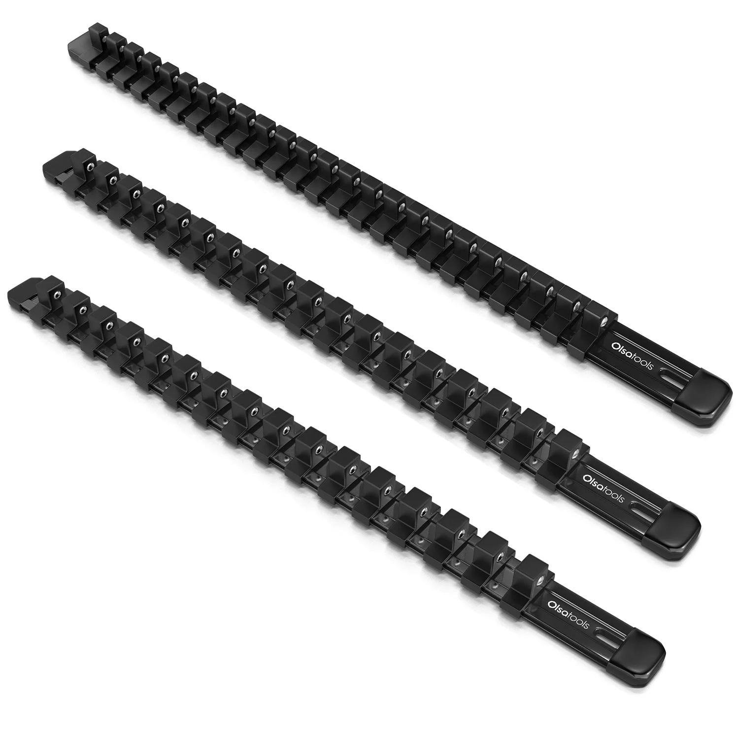 Aluminum Socket Organizer Rails With Rubber End Caps - Image 5