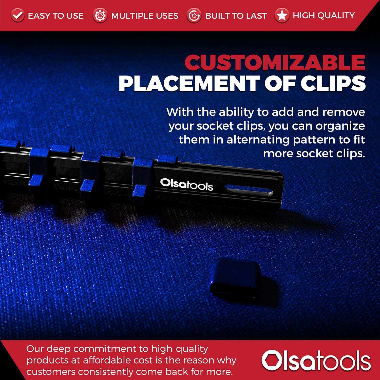 Aluminum Socket Organizer Rails With Rubber End Caps - Image 54