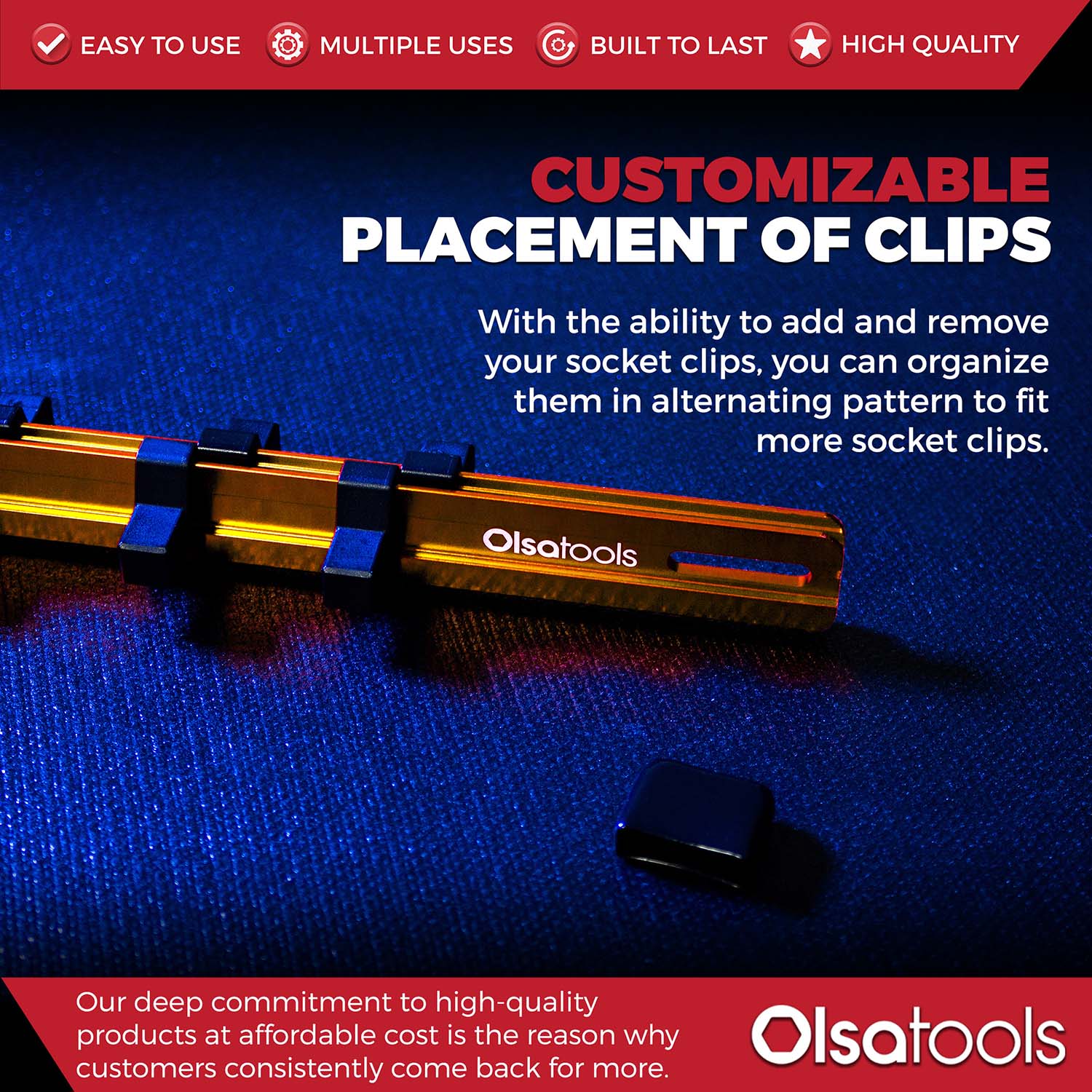 Aluminum Socket Organizer Rails With Rubber End Caps - Image 98