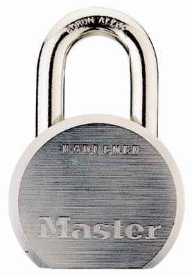 Master Lock 2-3/16 in. H X 2-1/2 in. W Steel Dual Ball Bearing Locking Weather-Resistant Padlock - Image 2