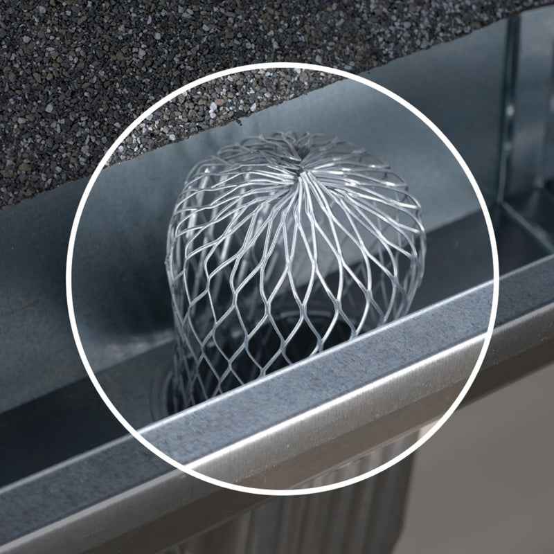 Amerimax 3 in. W x 5 in. L Gray Galvanized Steel Gutter Strainer (Pack of 18) - Image 3