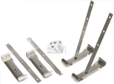 Amerimax 0.88 in. H X 1.25 in. W X 4.25 in. L Metallic Galvanized Steel K Gutter Hanger and Strap - Image 2