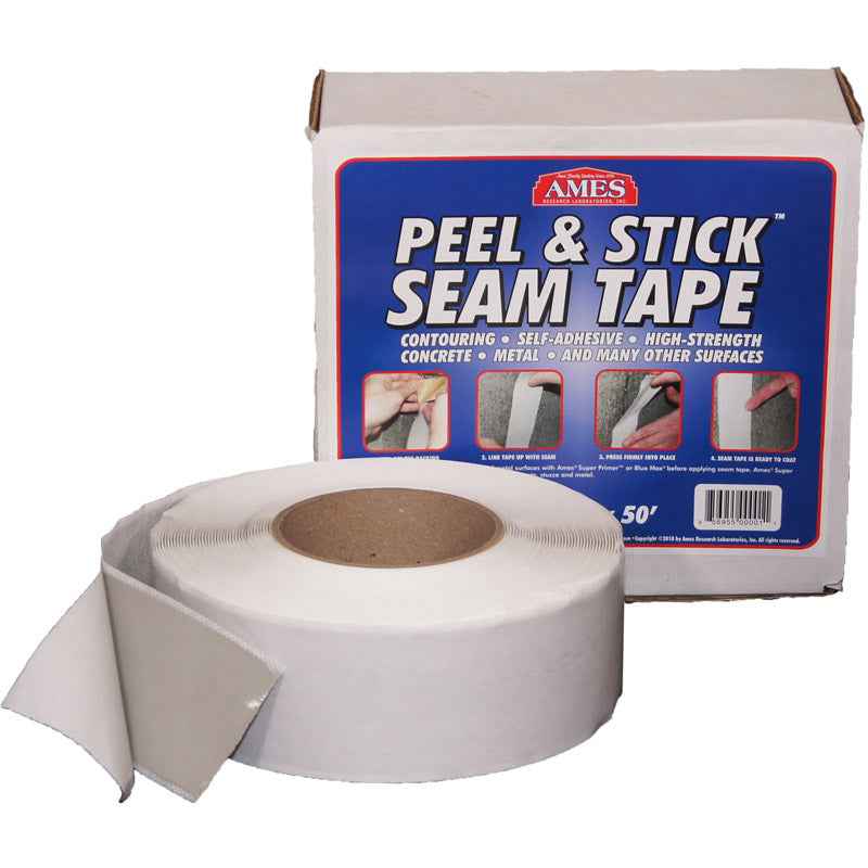 Ames Matte White Solid Low VOC Elastomeric Roof Tape 8 sq. ft. Coverage, 50 ft. - Image 3