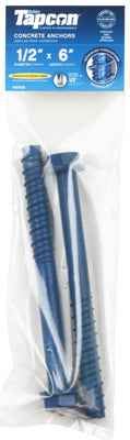 Tapcon 1/2 in. D X 6 in. L Steel Hex Head Concrete Screw Anchor 2 pk - Image 2