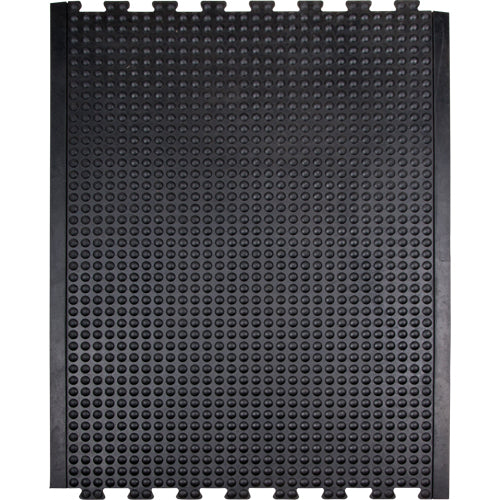 Anti-Fatigue Dome Matting, Bubbled, 3' x 4' x 1/2", Black, Rubber - Image 2