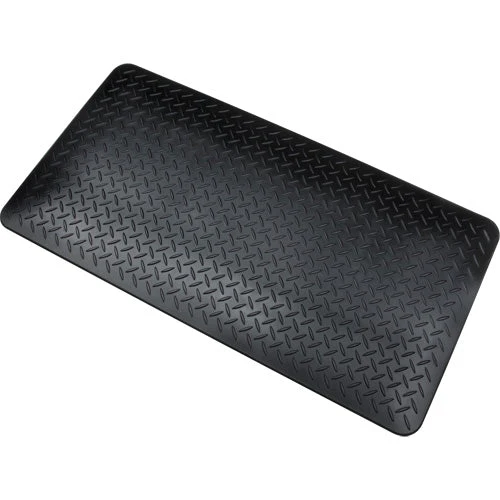 Anti-Fatigue Matting, Diamond, 1-2/3' x 3-1/4' x 3/4", Black, Polyurethane - Image 2