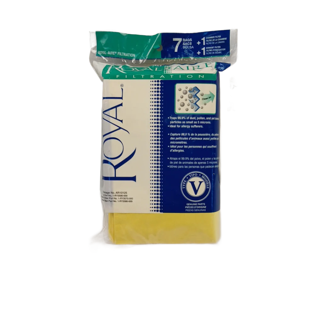 AR10125 Vacuum bag, Set of 7 and 2 filters