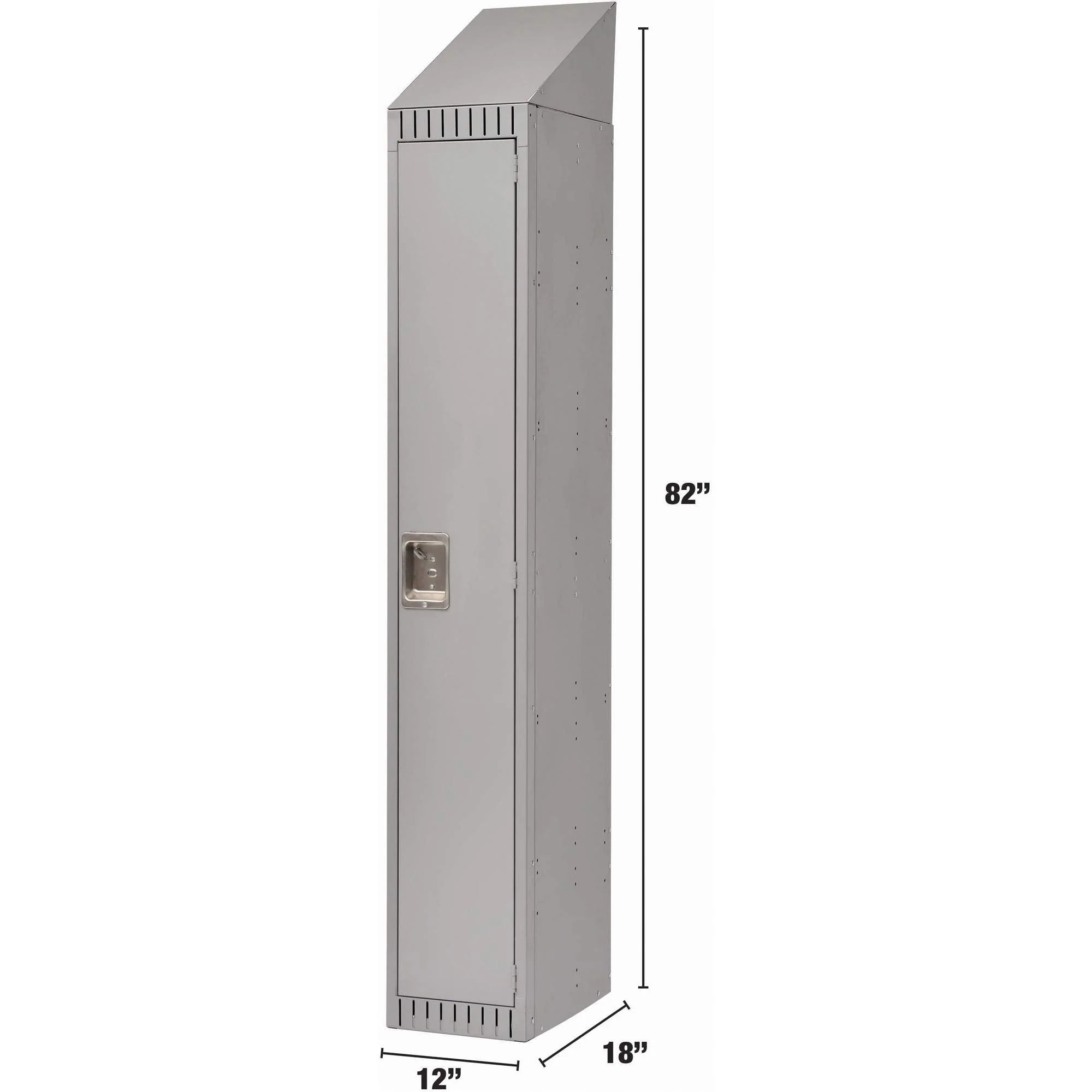 Assembled Lockers, 12" x 18" x 82", Steel, Grey, Rivet (Assembled) - Image 2