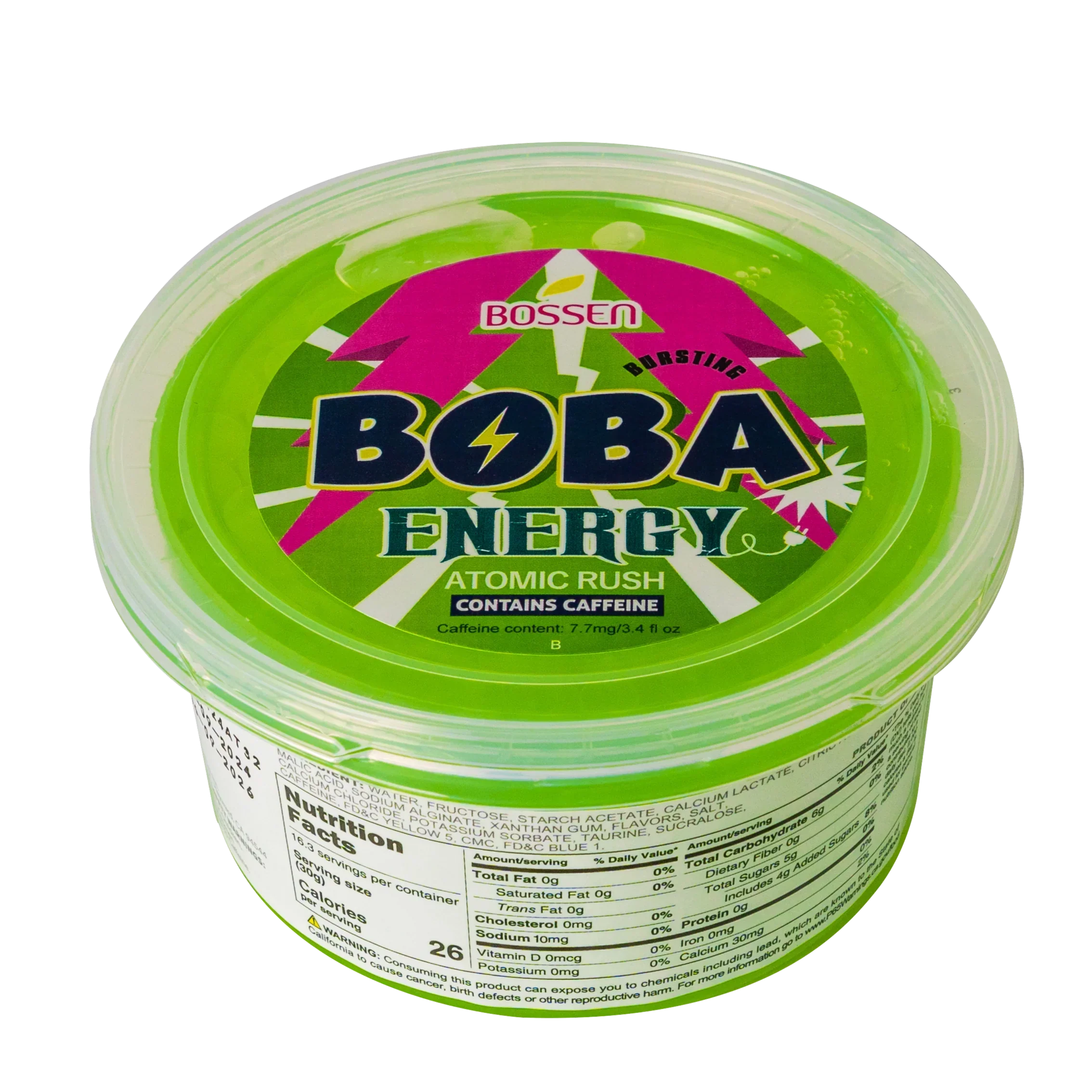 Atomic Rush Bursting Boba ENERGY | Caffeinated Popping Boba | Foodservice Bossen Canada Distribution | Ships Free Within Canada on Orders Above CAD $199 - Image 2
