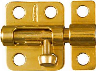National Hardware 2 in. L Brass-Plated Solid Brass Barrel Bolt 1 pk - Image 2