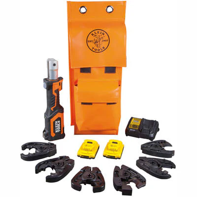 BAT207T14 Cable Cutter & Crimper Kit; 7-Ton Hydraulic; Battery-Op