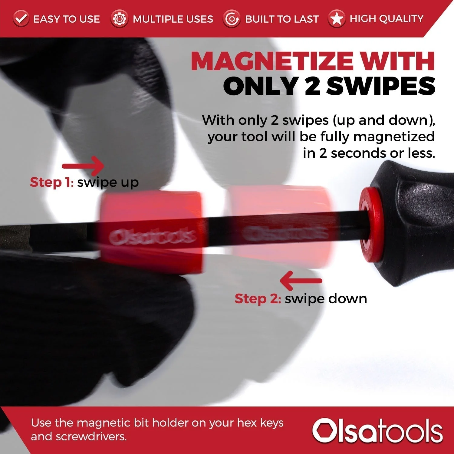 Bit Magnetizer Ring and Demagnetizer Screwdriver Bit Drive Holder - Image 13