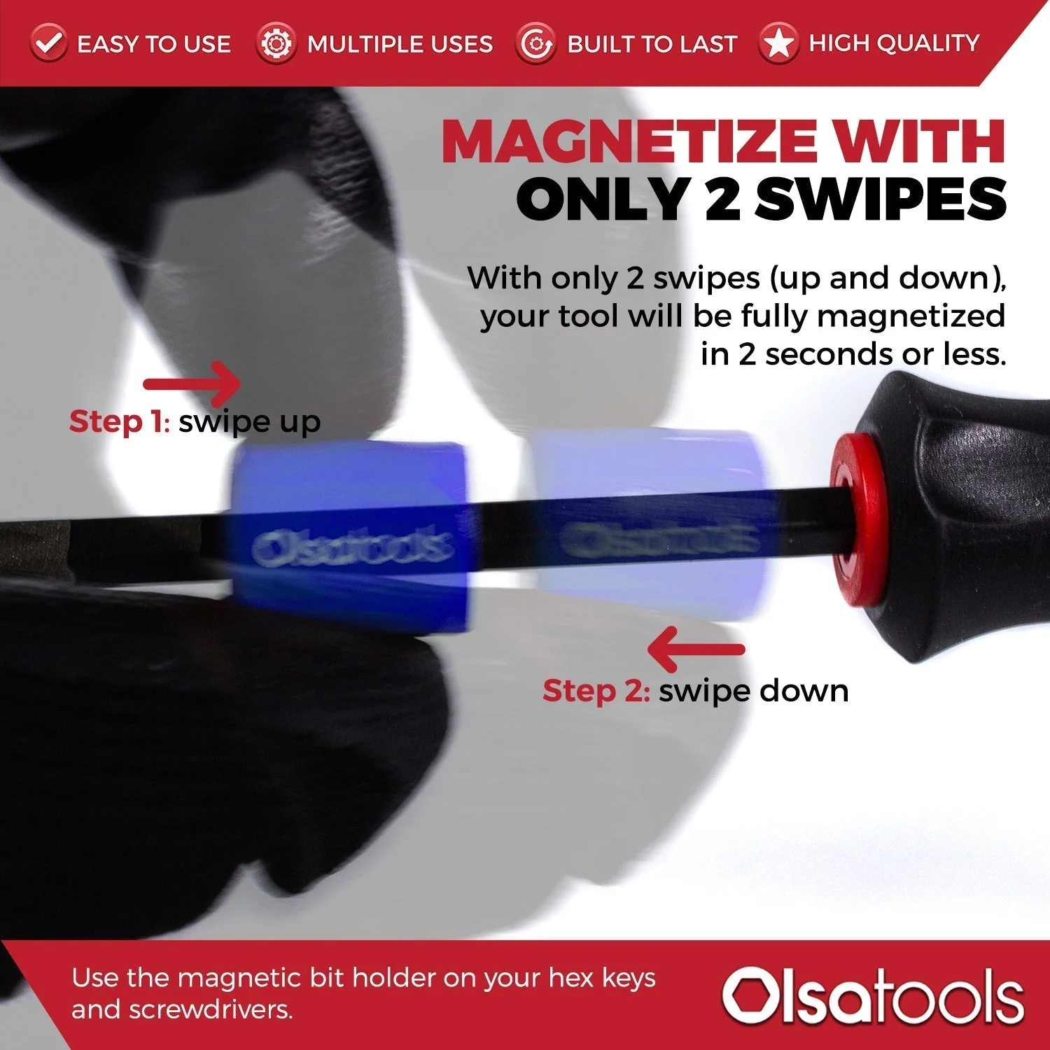 Bit Magnetizer Ring and Demagnetizer Screwdriver Bit Drive Holder - Image 16