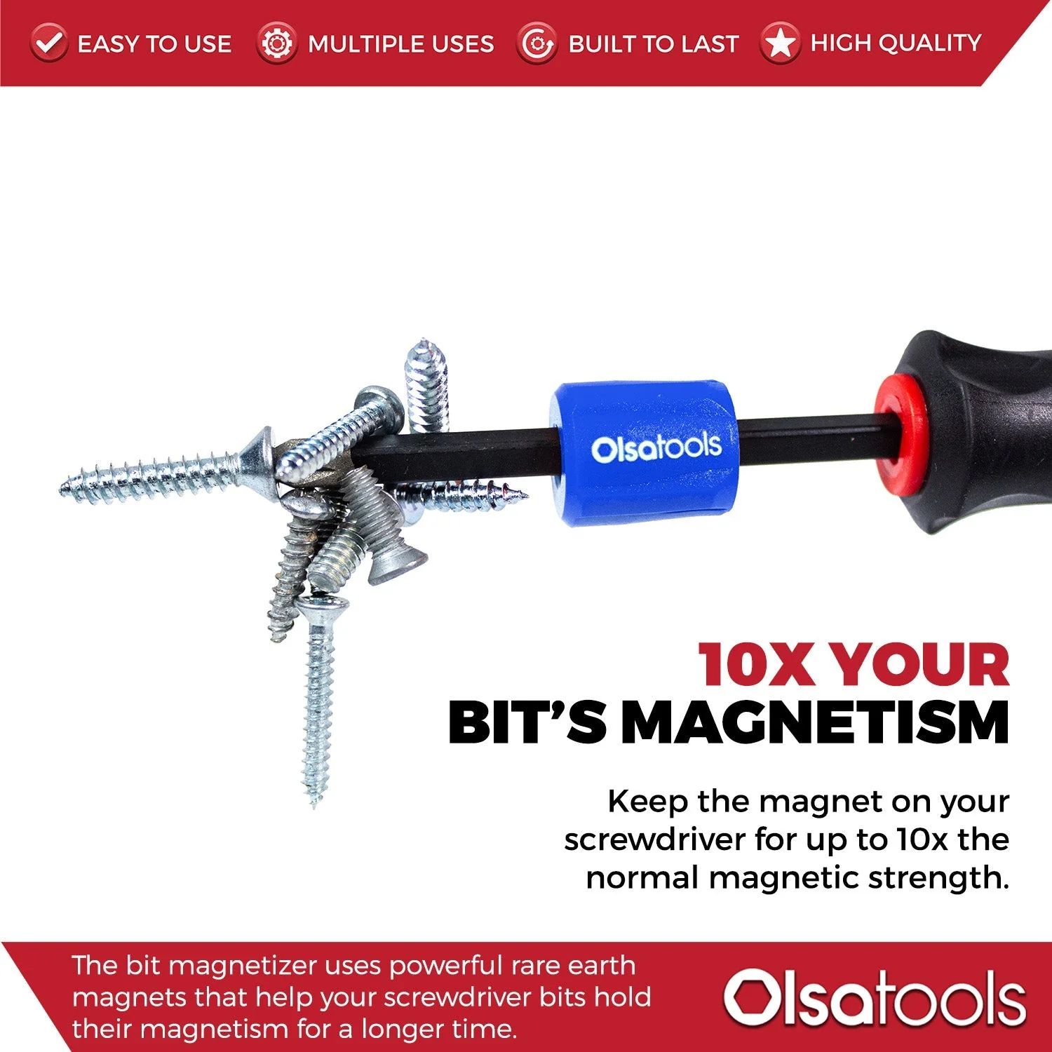Bit Magnetizer Ring and Demagnetizer Screwdriver Bit Drive Holder - Image 18