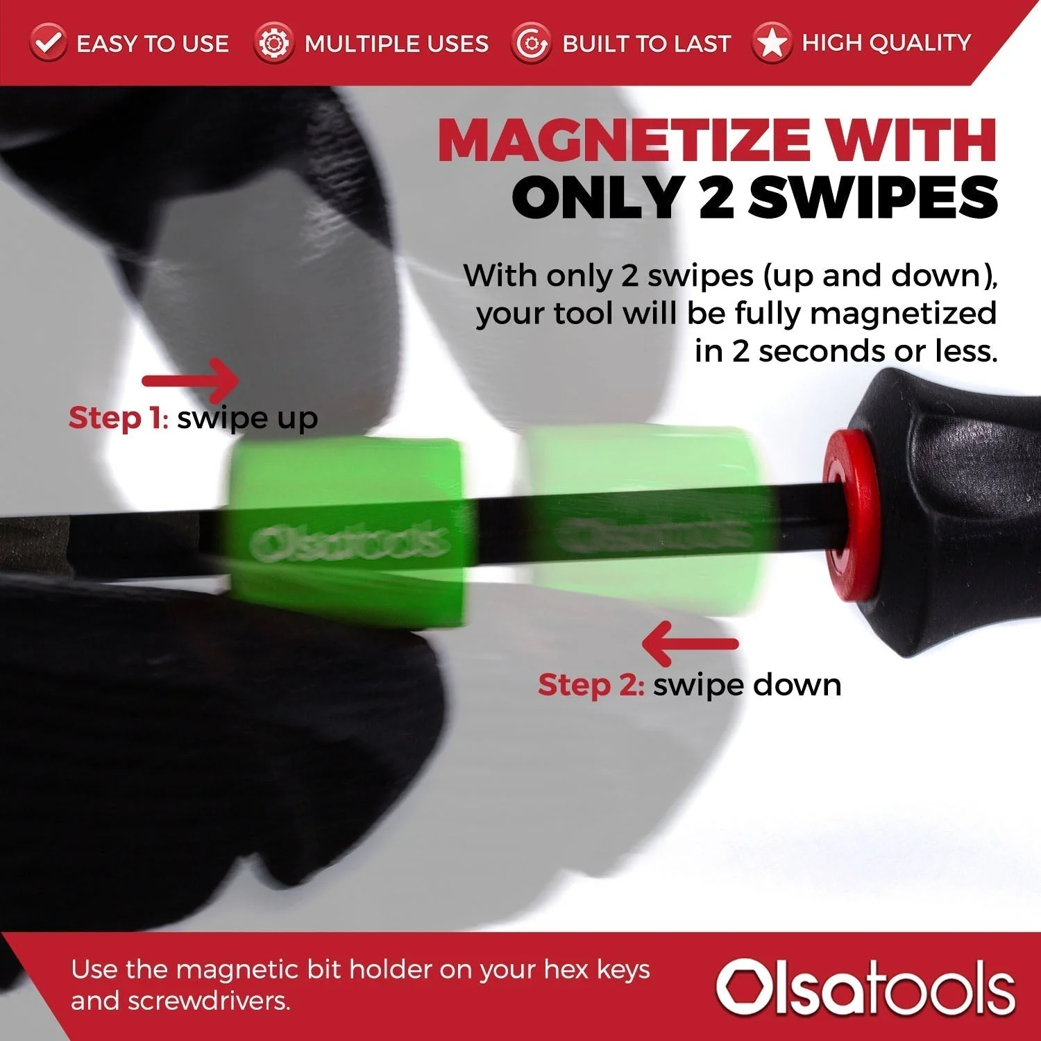 Bit Magnetizer Ring and Demagnetizer Screwdriver Bit Drive Holder - Image 19