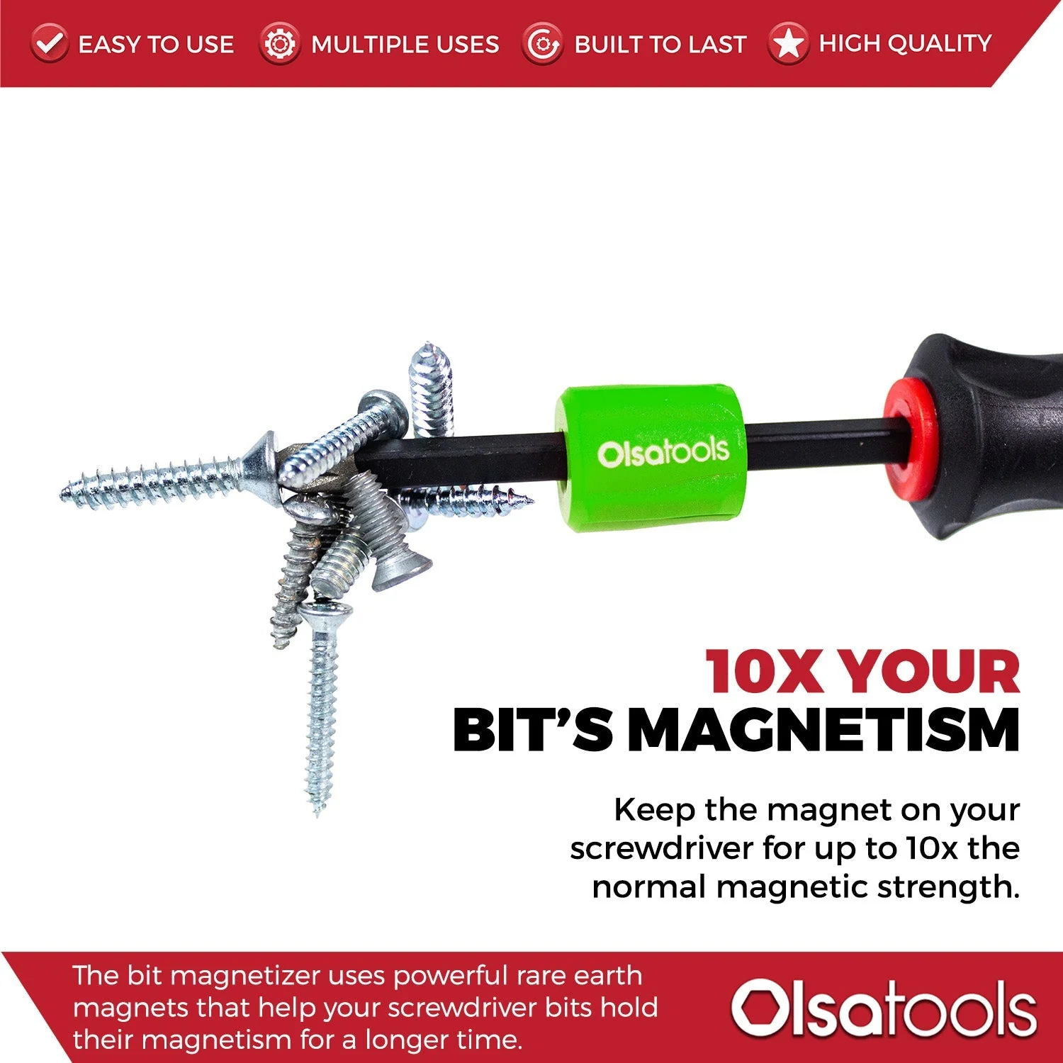 Bit Magnetizer Ring and Demagnetizer Screwdriver Bit Drive Holder - Image 21