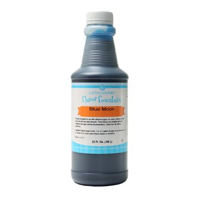 Blue Moon Flavor Fountain - 4 oz - 32 oz Bottle - Flavoring for Ice Cream, Milk Shakes, Slush, Food and Beverages - Ice Cream and Beverage Flavors - LorAnn Oils - Canadian Distribution - Ships Free Within Canada on Orders Above CAD $199 - Image 3