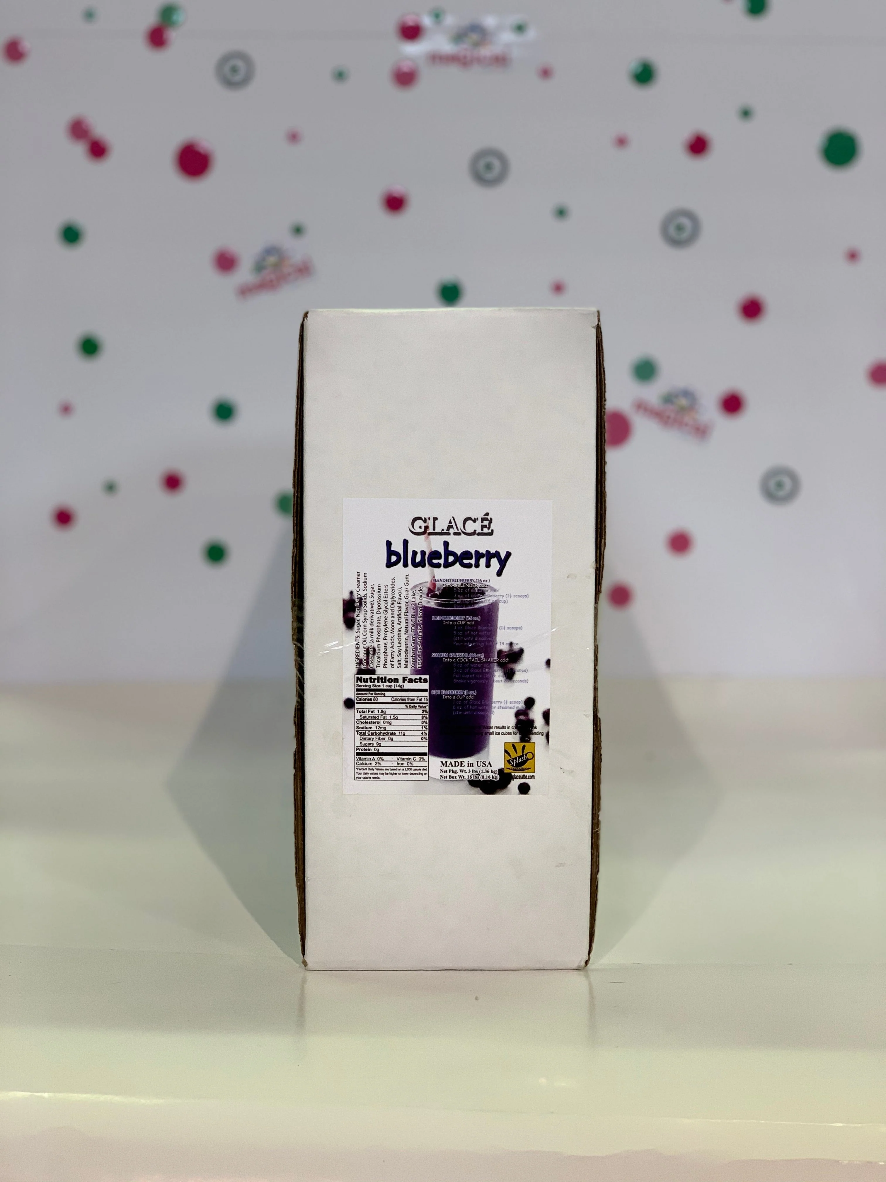 Blueberry 4 in 1 Mix for Bubble Tea, Smoothies, Lattes and Frappes, 3 lbs. Bag (Case 6 x 3 lbs. Bags) - Ships Free Within Canada on Orders Above CAD $199 - Image 2