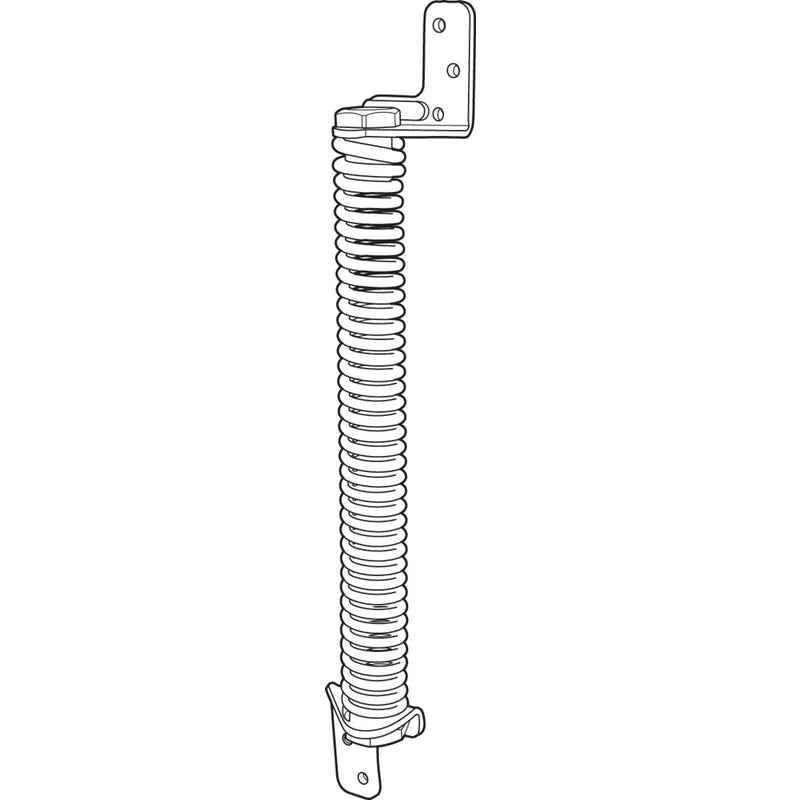 Prime-Line 1.75 in. D X 10 in. L Black Steel Gate Spring - Image 2