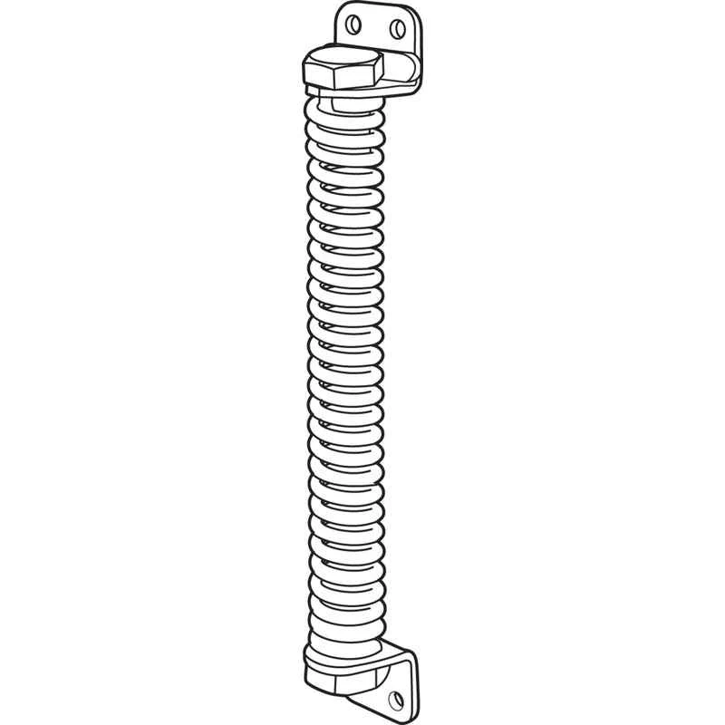 Prime-Line 1.38 in. D X 8 in. L Black Steel Gate Spring - Image 2