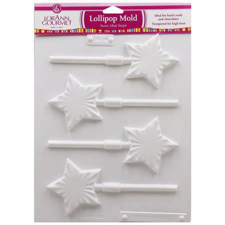 Bright Star Lollipop Sheet Mold - Candy Molds - Canadian Distribution