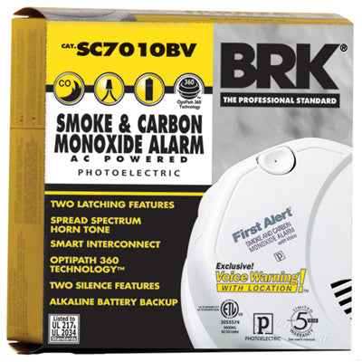 BRK Hard-Wired w/Battery Back-up Electrochemical/Photoelectric Smoke and Carbon Monoxide Detector 1 - Image 2