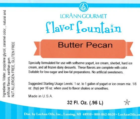 Butter Pecan Flavor - 4 oz. - 32 oz. - Ice Cream and Beverage Flavors - LorAnn Oils - Canadian Distribution - Ships Free Within Canada on Orders Above CAD $199 - Image 3