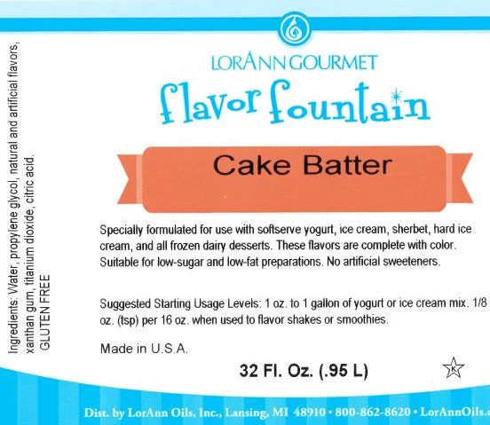 Cake Batter (White) Flavor - 4 oz. - 32 oz. - Ice Cream and Beverage Flavors - LorAnn Oils - Canadian Distribution - Ships Free Within Canada on Orders Above CAD $199 - Image 3