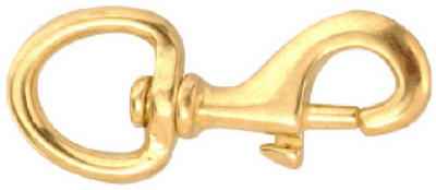 Campbell Chain 1 in. Dia. x 3-17/32 in. L Polished Bronze Bolt Snap 90 lb. (Pack of 10) - Image 2