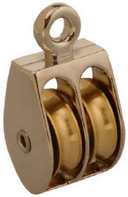 Campbell Chain 3/4 in. Dia. Nickel Copper Ridge Eye Double Sheave Rigid Eye Pulley (Pack of 10) - Image 2