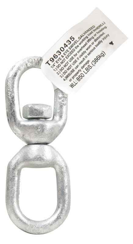Campbell Chain Galvanized Forged Steel Eye and Eye Swivel 850 lb. (Pack of 5) - Image 4