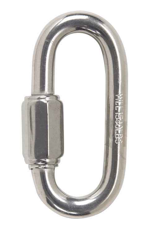 Campbell Chain Polished Stainless Steel Quick Link 1540 lb. 3-1/4 in. L (Pack of 10) - Image 4