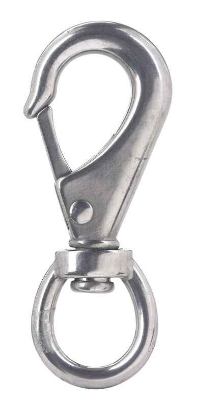 Campbell Chain 7/16 in. Dia. x 3-11/16 in. L Polished Stainless Steel Quick Snap 220 lb. (Pack of 10) - Image 3