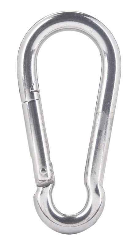 Campbell Chain 3/4 in. Dia. x 4-11/16 in. L Polished Stainless Steel Spring Snap 450 lb. (Pack of 10) - Image 6