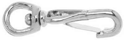 Campbell Chain 1/4 in. Dia. x 2 in. L Nickel-Plated Zinc Spring Snap 20 lb. (Pack of 10) - Image 2