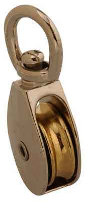 Campbell Chain 1-1/2 in. Dia. Nickel Copper Swivel Eye Swivel Single Eye Pulley (Pack of 10) - Image 2