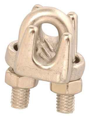 Campbell Chain Polished Stainless Steel Wire Rope Clip (Pack of 10) - Image 2