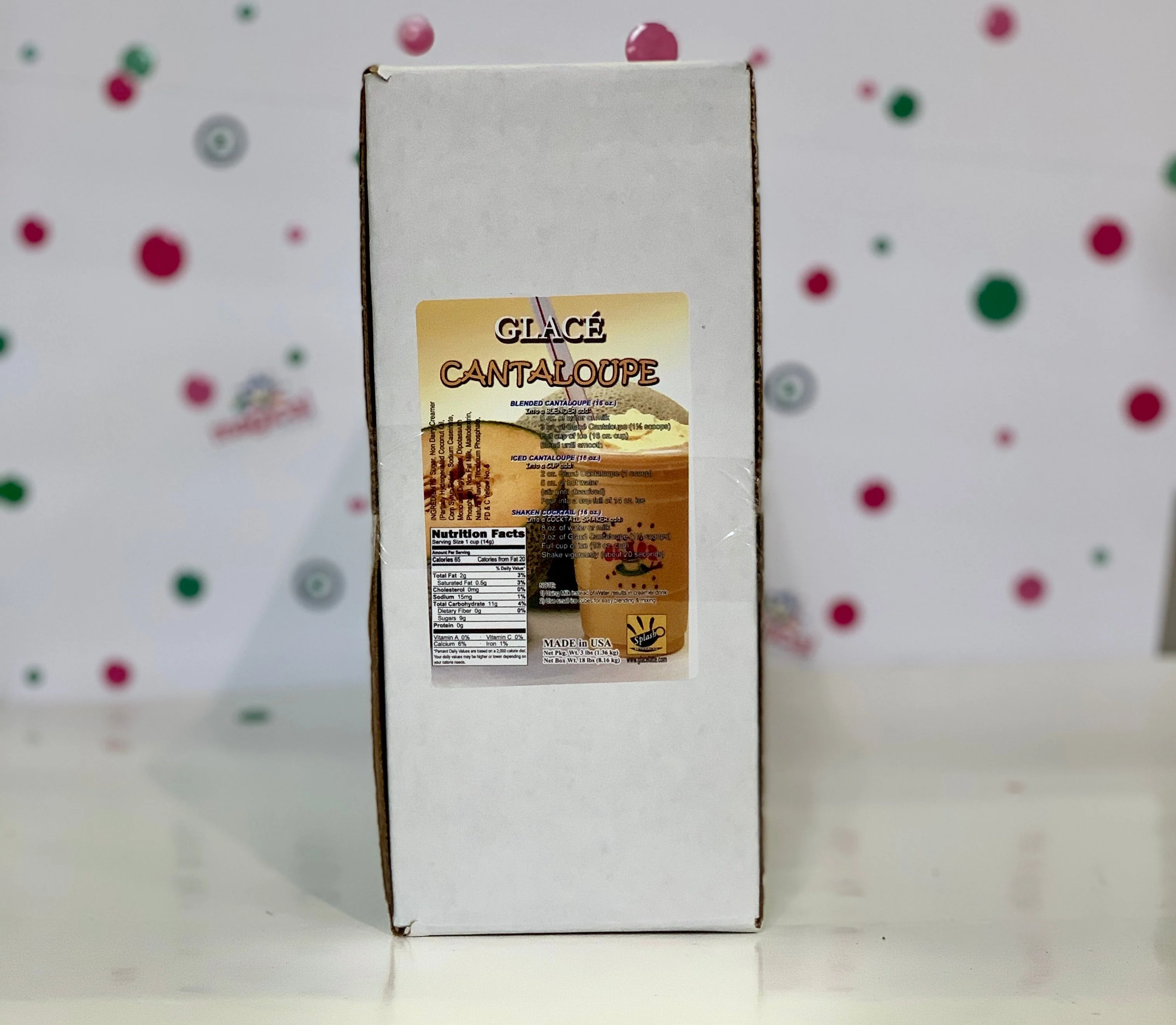 Cantaloupe 4 in 1 Mix for Bubble Tea, Smoothies, Lattes and Frappes, 3 lbs. Bag (Case 6 x 3 lbs. Bags) - Ships Free Within Canada on Orders Above CAD $199 - Image 3
