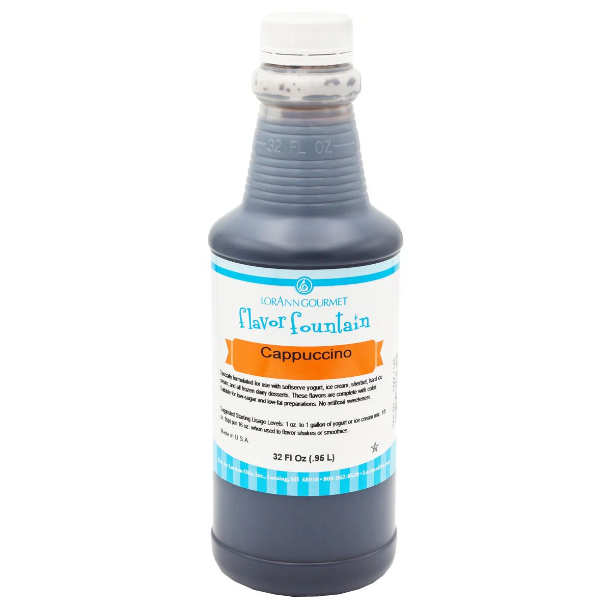 Cappuccino Flavor Fountain - 4 oz. - 32 oz. - Ice Cream and Beverage Flavors - LorAnn Oils - Canadian Distribution - Ships Free Within Canada on Orders Above CAD $199 - Image 2